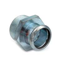 MANICOTTO MISTO FILETTO MASCHIO A PRESSARE IN ACCIAIO AL CARBONIO- 1/2 x 18- R.M.- pezzi 1