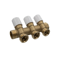 COLLETTORE DI DISTRIBUZIONE CON VITONI DI CHIUSURA 3/4 EUROCONO- 1 x 3/4 5 Vie- TDMB- pezzi 1