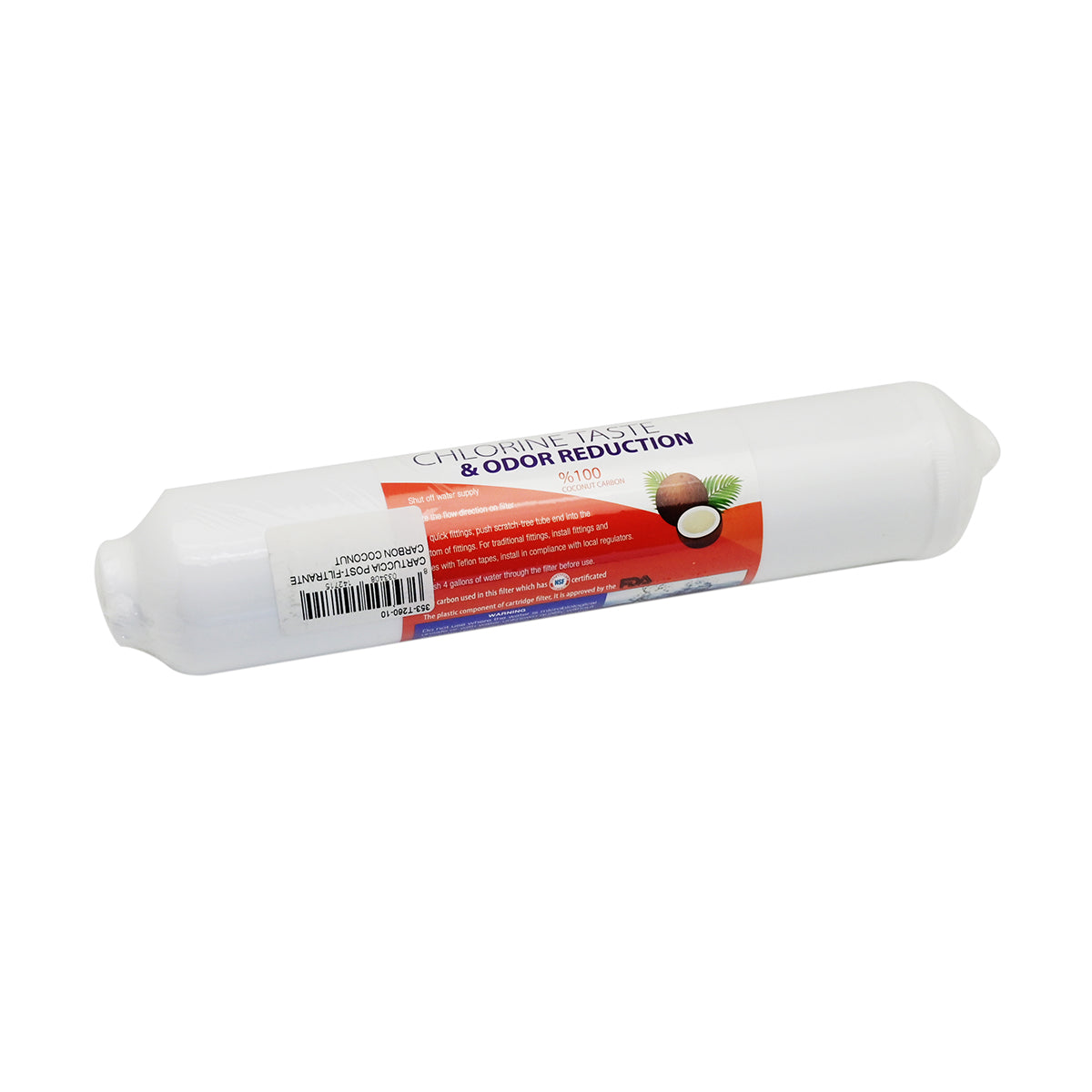 CARTUCCIA POST-FILTRANTE CARBON COCONUT- H. 10 attacco ad incastro- senza- pezzi 1