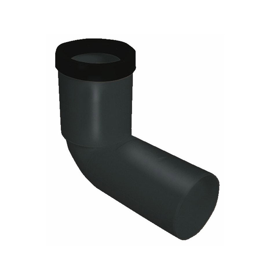 CURVA PROLUNGATO WC PPR BLACK SILENT- DN 90- BAMPI- pezzi 1