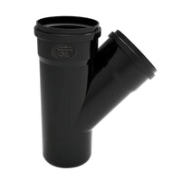 DERIVAZIONE PHONO BLACK 45Â° MF- Diam. 110/110- NICOL- pezzi 1