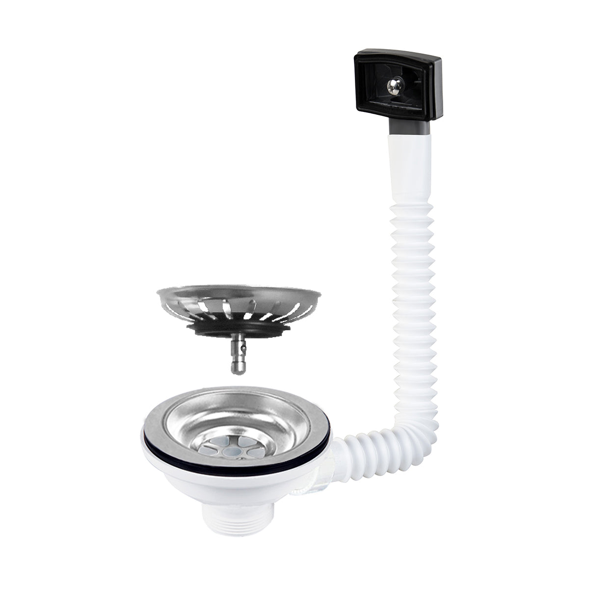 PILETTA LAVELLO CESTELLO ASPORTABILE CON TROPPO PIENO- 11/2 D.115 CTP Rettangolare- GHIDI- pezzi 1