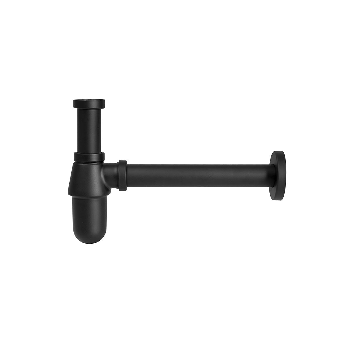 SIFONE A BOTTIGLIA IN OTTONE PER LAVABO- 11/4 Nero opaco- GHIDI- pezzi 1