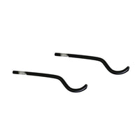 2 PZ MENSOLA VERNICIATA NERA PER RADIATORI ARDESIA- D.9  Nere- CORDI- pezzi 1