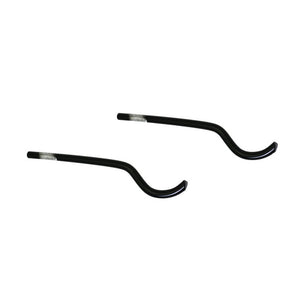 2 PZ MENSOLA VERNICIATA NERA PER RADIATORI ARDESIA- D.9  Nere- CORDI- pezzi 1