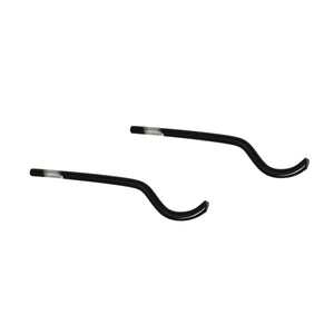 2 PZ MENSOLA VERNICIATA NERA PER RADIATORI ARDESIA- D.9  Nere- CORDI- pezzi 1