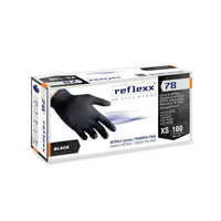 100 PZ GUANTI IN NITRILE NERO SENZA POLVERE R78- Taglia L- REFLE- pezzi 1