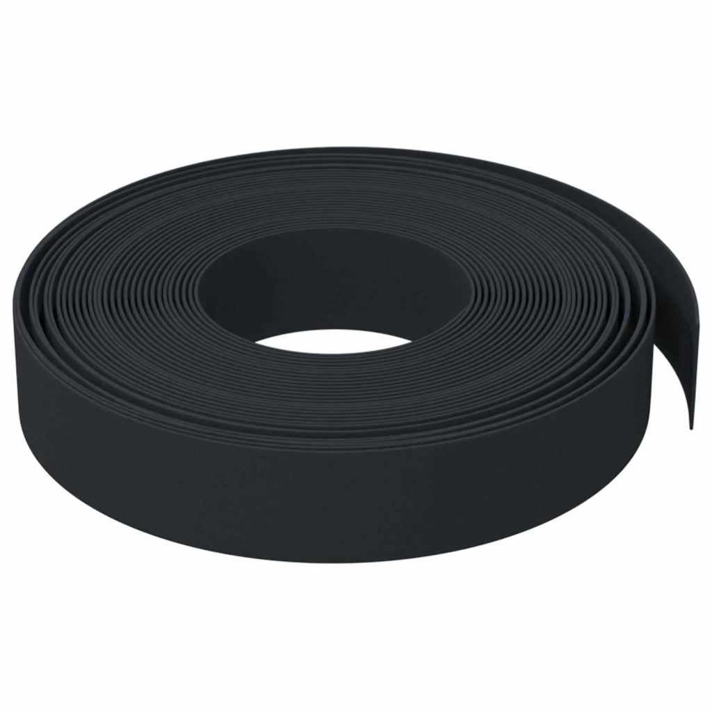 Bordatura per giardino 25 m 10 cm PE Nero 42036846