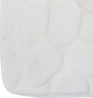 TAPPETO BAGNO IN MICROFIBRA SCHIUMA- Bianco cm 50x80- SPIRE- pezzi 1