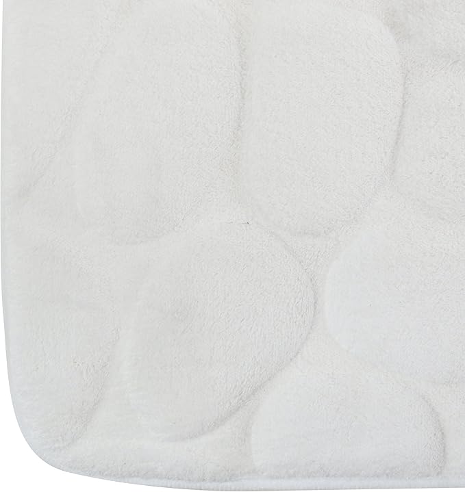 TAPPETO BAGNO IN MICROFIBRA SCHIUMA- Bianco cm 50x80- SPIRE- pezzi 1