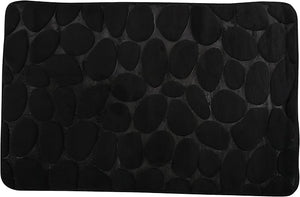 TAPPETO BAGNO IN MICROFIBRA SCHIUMA- Nero cm 40x60- SPIRE- pezzi 1