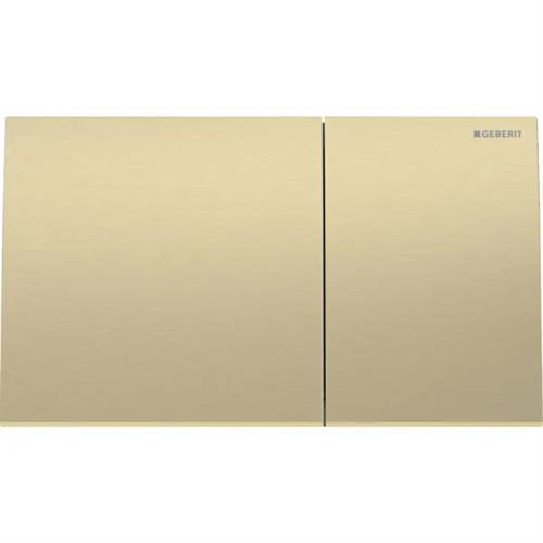 PLACCA DI COPERTURA 2 TASTI SIGMA 70 2023 GEBERIT- Ottone Spazzolato GEBERIT