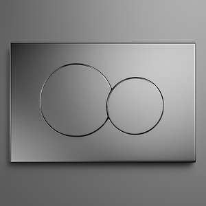 PLACCA PER CASSETTA AD INCASSO LUNARIS- Cromo- ITS- pezzi 1