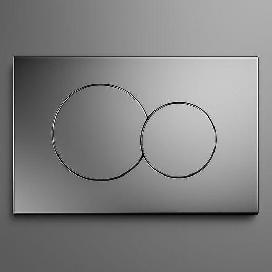 PLACCA PER CASSETTA AD INCASSO LUNARIS- Cromo- ITS- pezzi 1