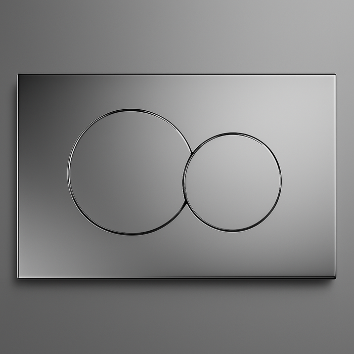 PLACCA PER CASSETTA AD INCASSO LUNARIS- Cromo- ITS- pezzi 1