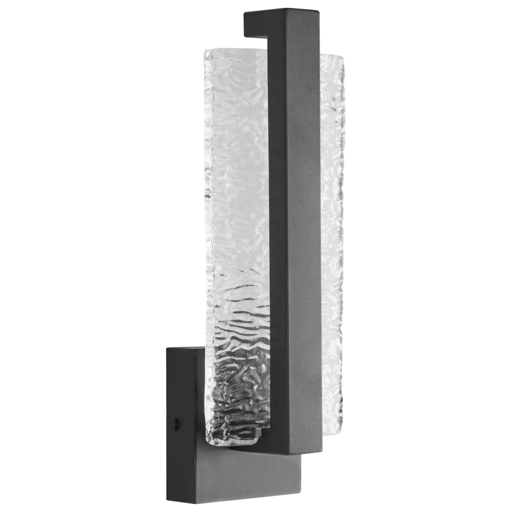 Lampada da Parete LED da Esterno in Metallo Nero Stile Tradizionale