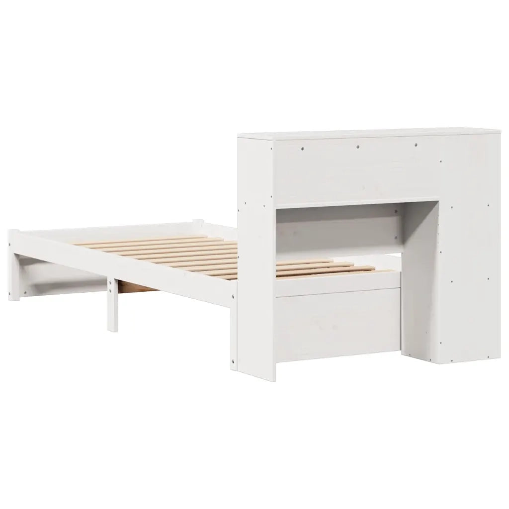 vidaXL Letto con Libreria senza Materasso 75x190 cm in Legno Pino