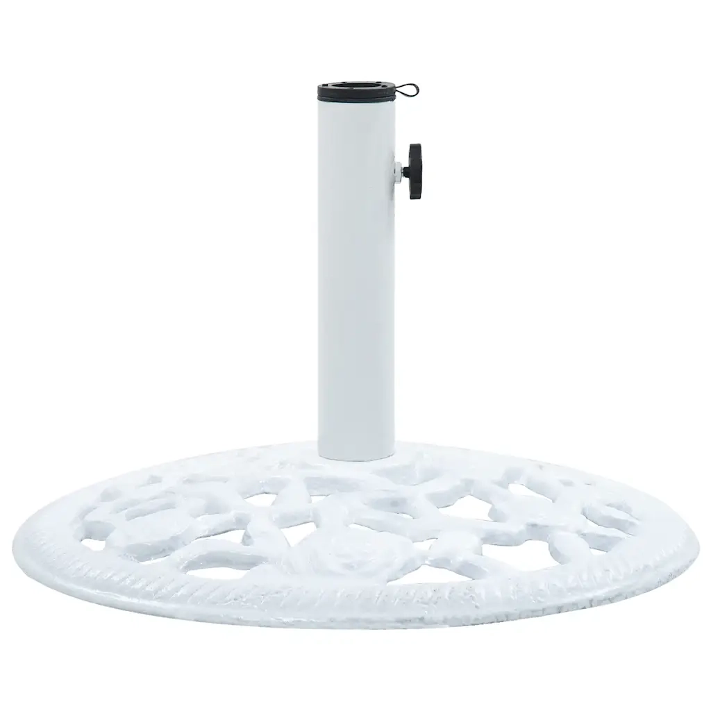 Base Ombrellone Bianca 12 kg 48 cm in Ghisa 47860