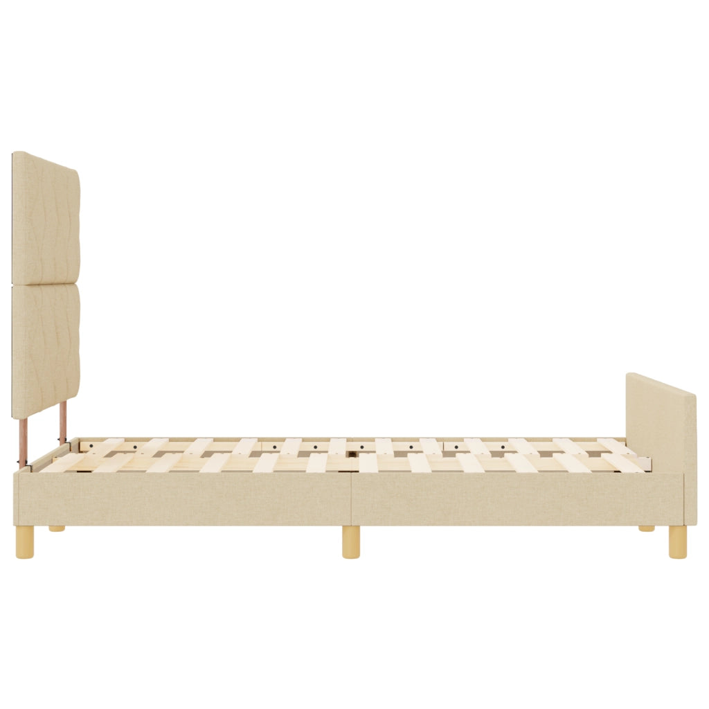 Letto in Panna - 120x190 cm, Tessuto
