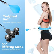 Cinturoni di allenamento flessibili per adulti e giovani - Fitnessbande mobili e regolabili - Massaggino per perdita di peso - Blu
