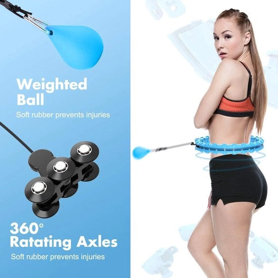 Cinturoni di allenamento flessibili per adulti e giovani - Fitnessbande mobili e regolabili - Massaggino per perdita di peso - Blu