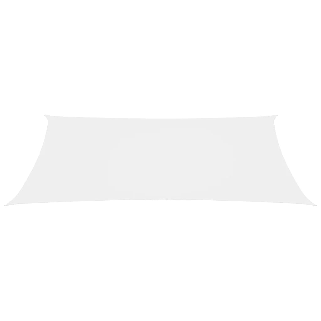 Vela ombreggiante/ombrellone rettangolare in tessuto Oxford 2 x 5 m bianco 02_0009631