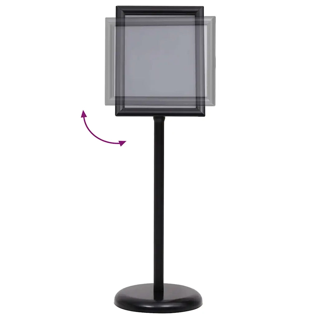 Supporti per poster 2 pz Nero 32.7 x 24 x 108 cm Alluminio CFW2649356
