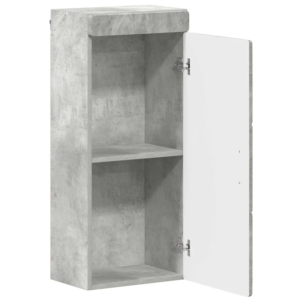 Armadio da bagno a muro TULUM Grigio cemento 37 x 24,5 x 86 cm