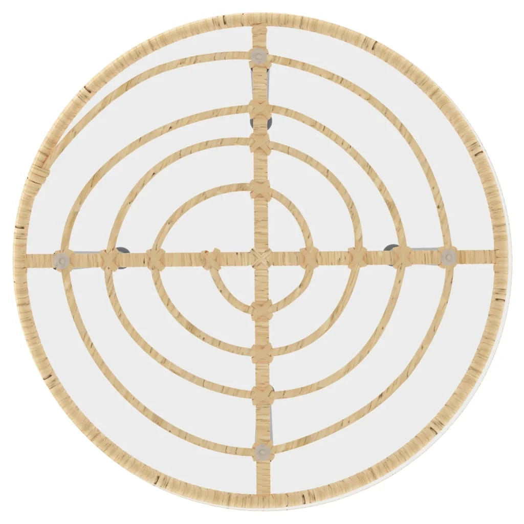 Set da pranzo da esterno 5 pezzi mobili da giardino resina di vimini 02_0014329