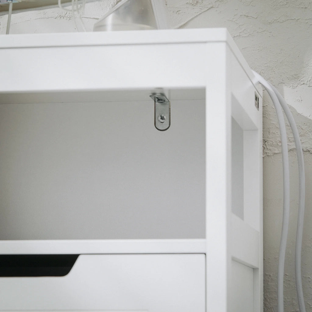 Mobile Da Bagno Armadietto Da Terra Due Ante Doppia Apertura Bianco 70x35x90cm BZR121-W