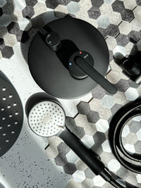 Set Doccia Da Incasso Rea Ontario Black + Box