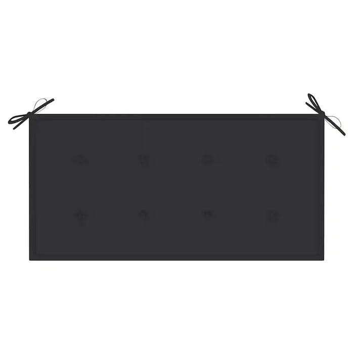 Panca da Giardino con Cuscino Antracite 112 cm in Legno di Teak