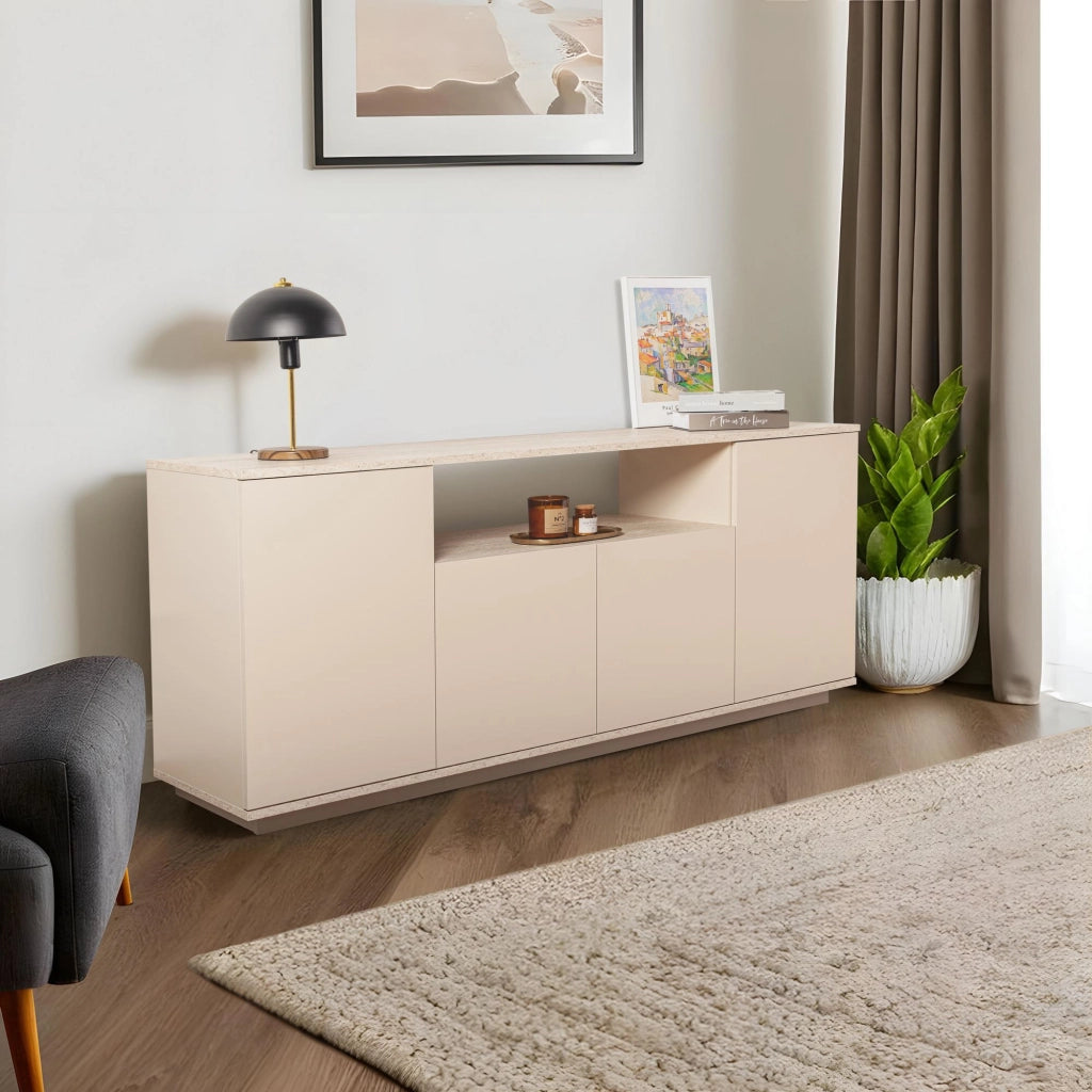 Consolle in legno "Arista" 180 x 44,5 x 75 cm - Visone