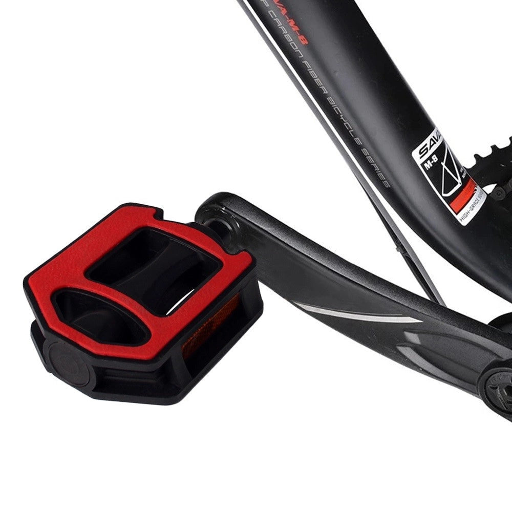 Trade Shop - Coppia Pedali Per Bicicletta Con Riflettori Laterali Attacco Universale Xc-2512 -
