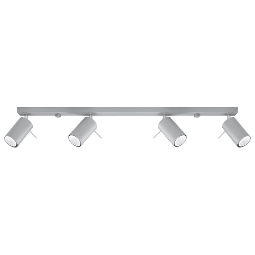 Plafoniera TORQUE 4 luci grigio GU10 Pure Lume PU.0453