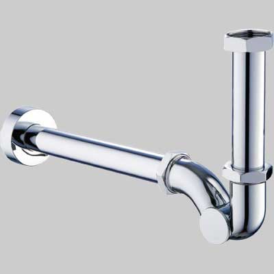 SIFONE A ESSE IN ABS CROMATO ISP.LATERALE 11/4 x 32 - 280 mm - 1 pezzi - Idroweb