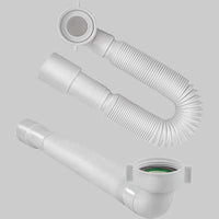 TUBO ESTENSIBILE E FLESSIBILE CON ATTACCO A GHIERA CURVO 11/2 x 40/50 - 1 pezzi - Idroweb