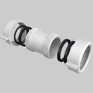 RACCORDO DI GIUNZIONE FEMMINA/FEMMINA CON 2 GHIERE E GUARNIZIONE 26 x 26 - 1 pezzi - Idroweb