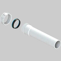 PROLUNGA UNIVERSALE CON GHIERA E GUARNIZIONE 11/2 x Ø40 - H.200 mm - 1 pezzi - Idroweb