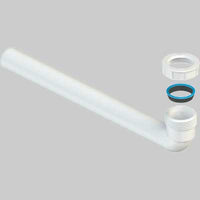 CURVA UNIVERSALE CON GHIERA E GUARNIZIONE  11/2 x Ø40 - H.260 mm - 1 pezzi - Idroweb