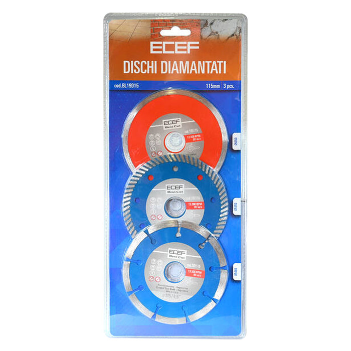 DISCO DIAMANTATO Ø 115 x 2,23 - blister da pz.3  - ECEF