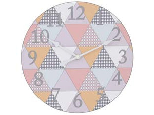 OROLOGIO MURO TRIANGOLI- - ø cm.30 - 1 pezzi XTRA