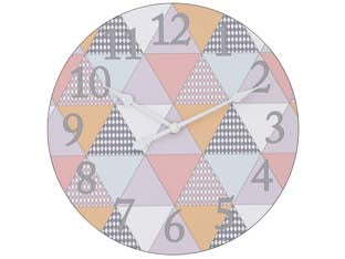 OROLOGIO MURO TRIANGOLI- - ø cm.30 - 1 pezzi XTRA