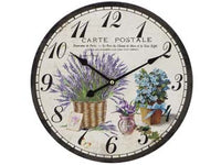 OROLOGIO MURO CARTOLINA LAVANDA- - ø cm.30 - 1 pezzi XTRA