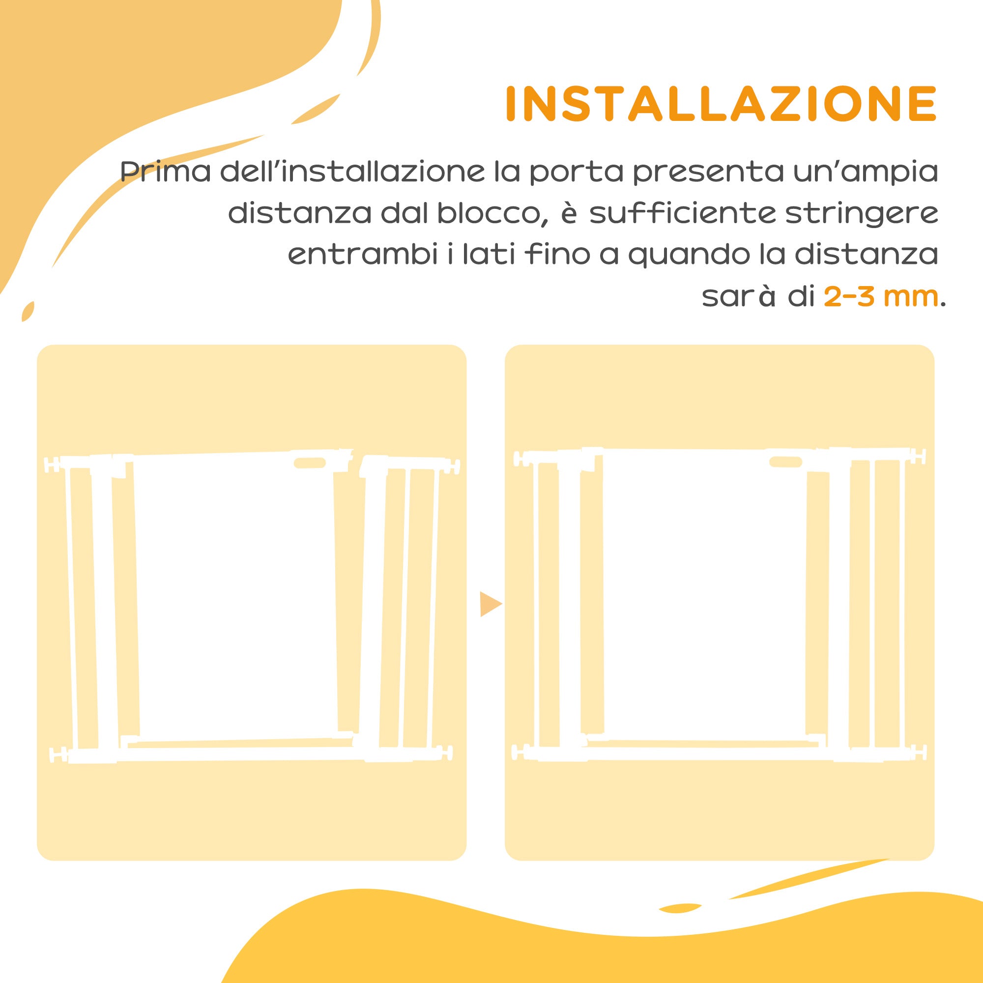 Cancellino per Cani Estensibile a Pressione con Chiusura Automatica 75-103x76 cm in Acciaio e ABS Nero