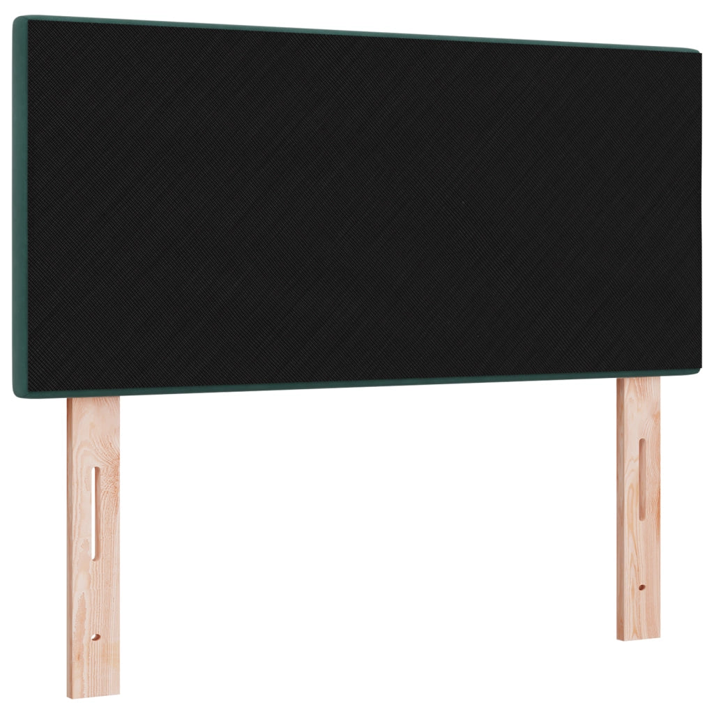 Testiera LED  in velluto verde scuro 100 cm con bottoni