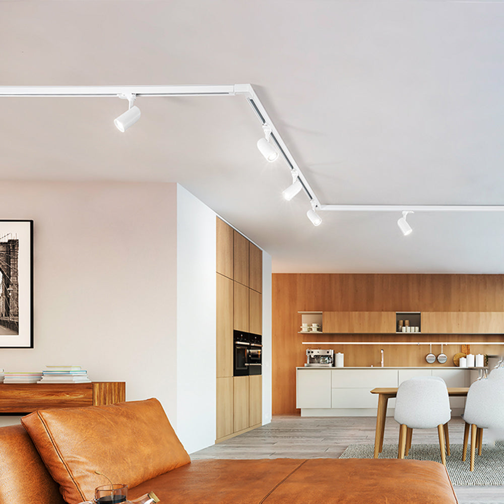 Faretto Binario Moderno Binario Alluminio Bianco Gu10