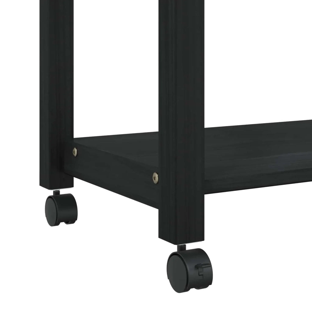 Carrello da Cucina-Scaffale per Cucina Tinta unita Nero 88,5 x 40 x 60 cm 469009