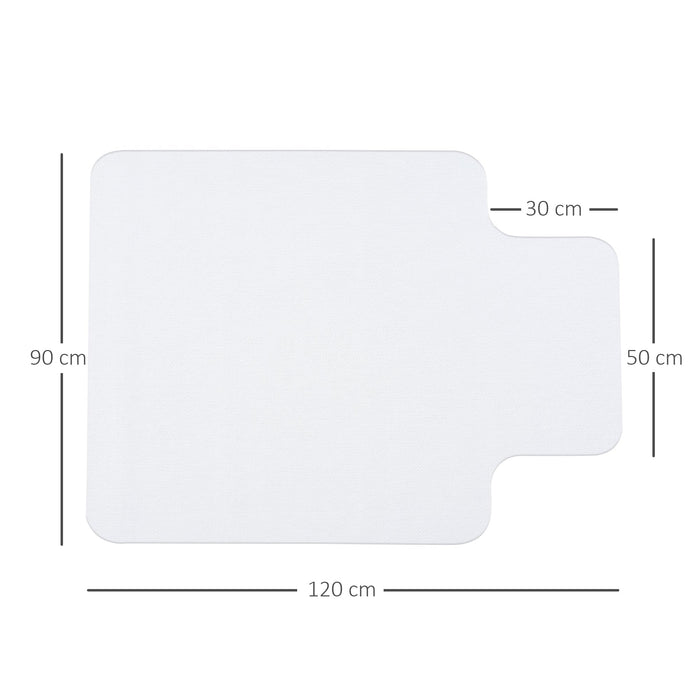 Tappetino per Sedia Ufficio Salvapavimento 90x120 cm in Plastica Trasparente