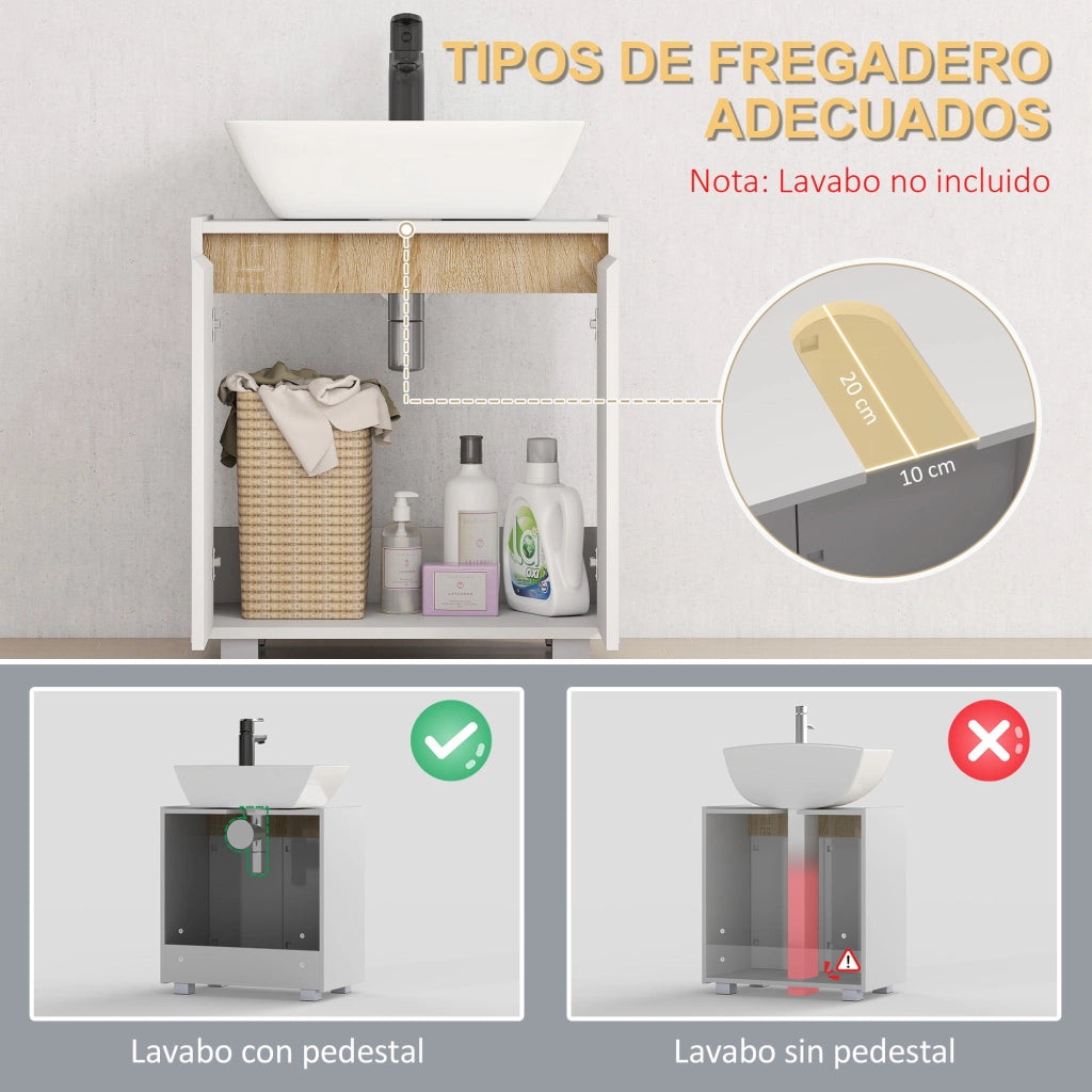 Armadio Lavabo ¨C Minimal ¨C 57x33x60 cm Bianco